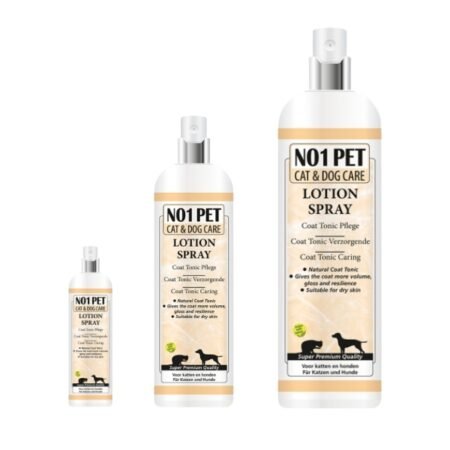 NO1PET Coat Tonic – pflegender Lotion Spray & Trockenshampoo gegen Hundegeruch & Schuppen (100 ml / 200 ml / 500 ml)