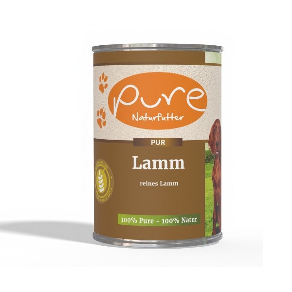 PURE Nassfutter Hundemenü Lamm PUR