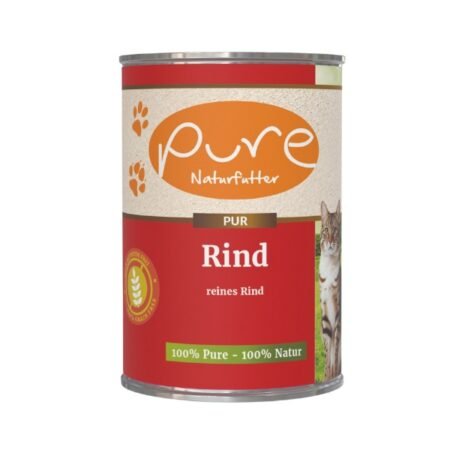PURE Nassfutter Katzenmenü Rind PUR 400g