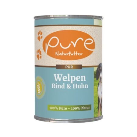 PURE Nassfutter Welpen Rind & Huhn 400g