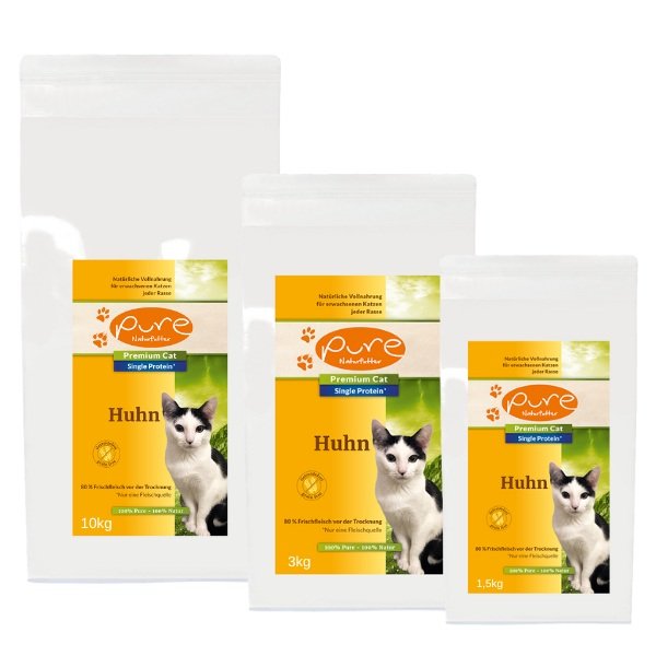 Trockenfutter fr Katzen  natrlich & hochwertig | PURE Naturfutter