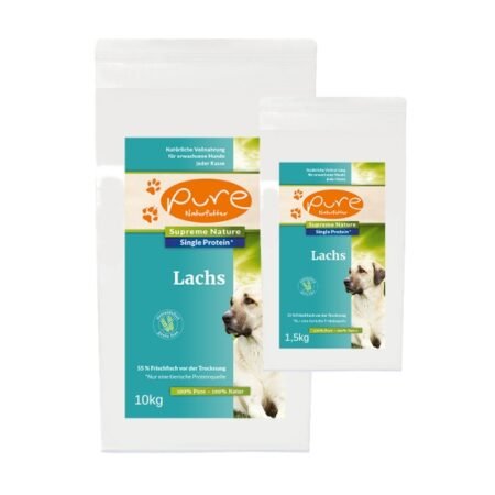 PURE Supreme Nature Dog Single-Protein Lachs – getreidefrei (1,5 kg | 10 kg)