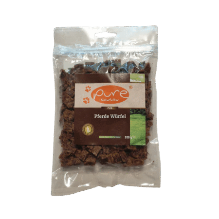 PURE Pferde Würfel mini – getreidefreier Hundesnack (200 g)