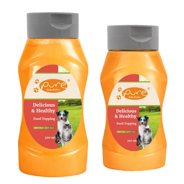 PURE Natur Food Topping – Lachsöl & Schaffett für Hunde & Katzen
